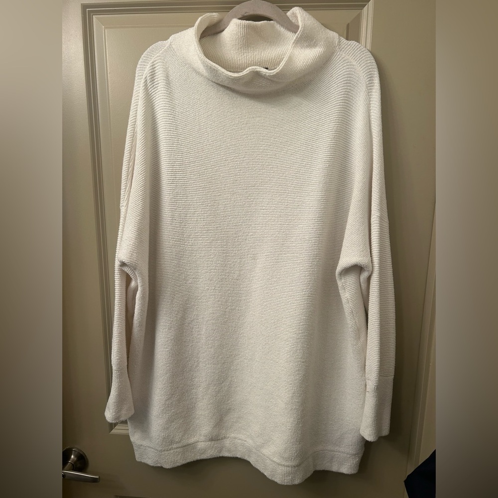 Free People Ottoman Tunic Sweater in White
